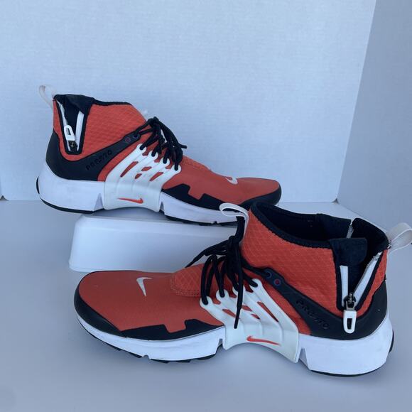 Nike Air Presto Mid Utility Orange Men's Size 12 DC8751-800 Great Condition - Picture 2 of 6